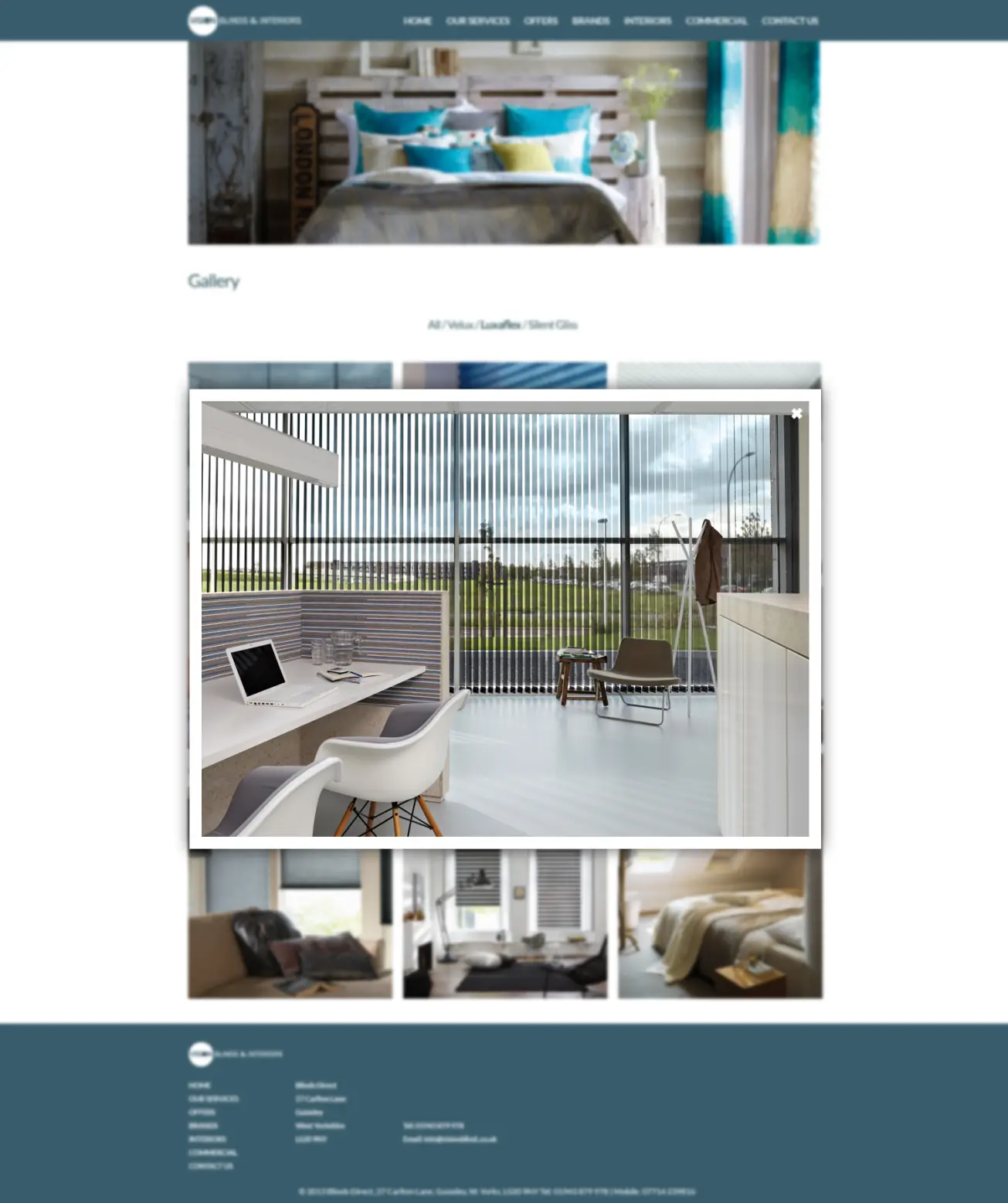 Галерея со всплывающим окном