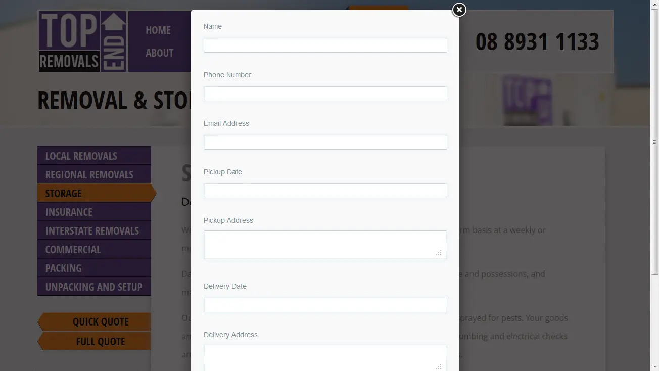 Быстрая форма запроса